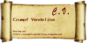 Czumpf Vendelina névjegykártya